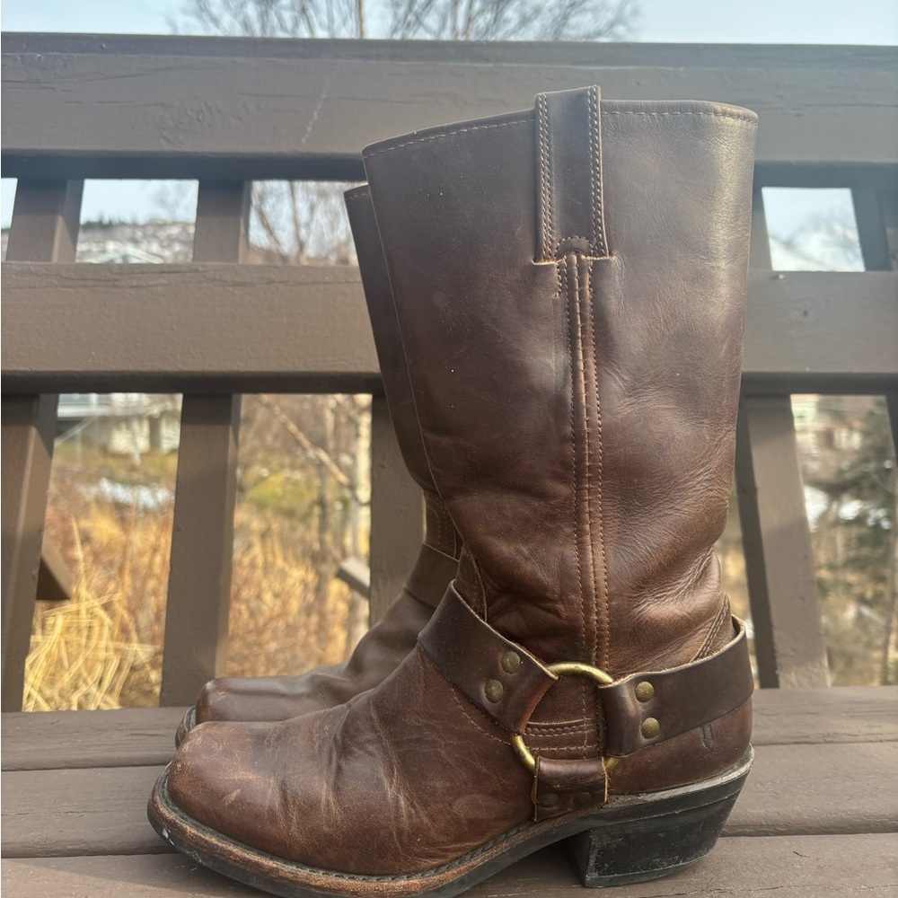 FRYE leather mid-calf boots